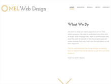 Tablet Screenshot of mblwebdesign.com